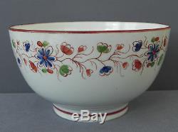 Fine Antique early 19th Century English New Hall Porcelain Slop or Waste Bowl