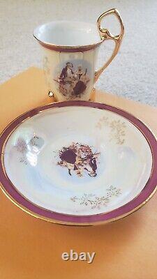 Fine Porcelain Japan Style Tea/coffee Cup Saucer Set 6 Cups 6 Plates