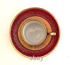 Fine Royal Vienna Hand Painted Gilt Porcelain Cabinet Cup & Saucer