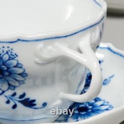 Five (5) Meissen Blue Onion Porcelain Teacups & Saucers
