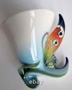 Franz Porcelain Buckeye Butterfly cup and saucer set FZ01673