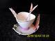 Franz Porcelain Butterfly Cup & Saucer & Spoon Model Number Xp1693 By Jen Woo