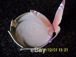 Franz Porcelain Butterfly Cup & Saucer & Spoon Model Number XP1693 By Jen Woo