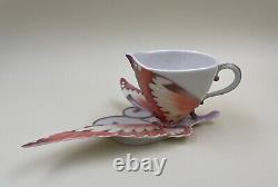 Franz Porcelain Collection Papillon Butterfly Cup, Saucer, & Spoon XP1970/00214