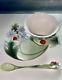 Franz Porcelain Cup, Saucer And Spoon Set Ladybug Collection