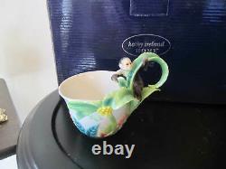 Franz Porcelain Monkey Mischief teacup and saucer