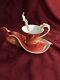Franz Porcelain Phoenix In Flight Tea Cup Saucer & Spoon 3 Pc Set