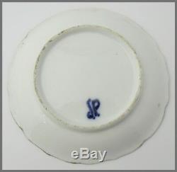 French Antique Porcelain Cup and Saucer Signed Jacob Petit 19th Century Sevres