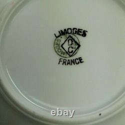 French Limoges Demitasse Coffee Tea Set Porcelain Cup Saucer Gold Gilt Vintage