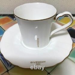 GIVENCHY Pairs Porcelain Yamaka Octagon Cup Saucer Espresso 6 Set