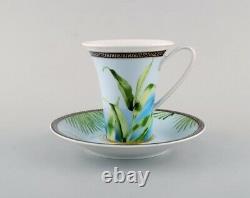 Gianni Versace for Rosenthal. Jungle coffee cup with saucer in porcelain