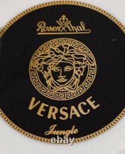Gianni Versace for Rosenthal. Six Jungle tea cups with saucer in porcelain