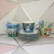 Goebel Rosina Wachtmeister Cats Porcelain Tea Coffee Set For 5 Cups And Saucers