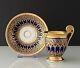 Gorgeous Antique Old Paris Porcelain Empire Period Cup And Saucer C1820-1829