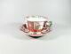 Herend 19th Century Red Dynasty Tea Cup & Saucer, Handpainted Porcelain! (p210)