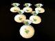 Herend Porcelain Chinese Bouquet Green Soup Cup And Saucer 718/av (6pcs.)