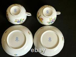HEREND PORCELAIN HANDPAINTED QUEEN VICTORIA TEA CUP AND SAUCER (2pcs.) NEW