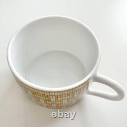 HERMES Large Morning Soup Cup Saucer Mosaique Au 24 Gold 2 Sets Authentic