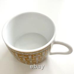 HERMES Large Morning Soup Cup Saucer Mosaique Au 24 Gold 2 Sets Authentic