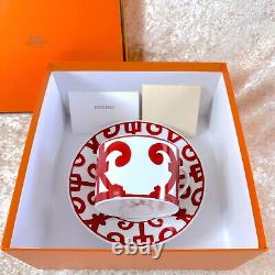 HERMES PARIS Large Morning Soup Cup & Saucer Porcelain GUADALQUIVIR withBox