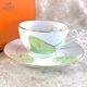Hermes Paris Nil Nile Tea Cup & Saucer French Porcelain Tableware Withbox