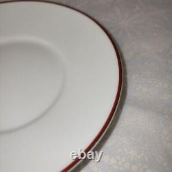 HERMES PARIS Tea Cup & Saucer Porcelain Tableware RHYTHM RED GREEN Set Unused JP