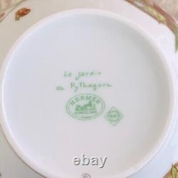 HERMES Paris Authentic Pythagore Morning Cup & Saucer Porcelain Pythagoras