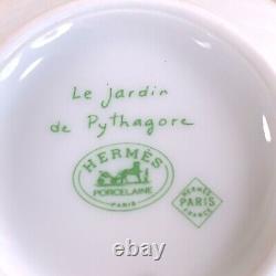 HERMES Paris Tea Cup & Saucer Porcelain Pythagore Pythagoras 2 Sets