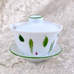 HERMES Paris Tea Cup & Saucer Porcelain with Top Lid Cover MESCLUN Tableware