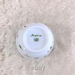 HERMES Paris Tea Cup & Saucer Porcelain with Top Lid Cover MESCLUN Tableware