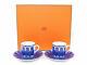 Hermes Porcelain Coffee Cup Saucer Tableware Bleus D'ailleurs Ornament Interior
