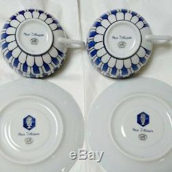 HERMES Porcelain Cup Saucer Bleus D'Ailleurs 2 set Tableware Ornament New 200ml