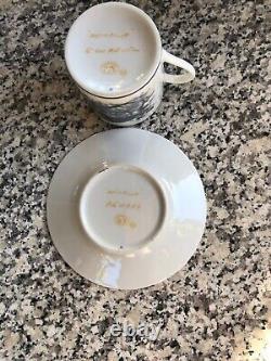 HERMES Porcelain Cup & Saucer Set Tableware Ornament Squirrel Auth Rare