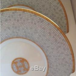 HERMES Porcelain Mosaique Au 24 Cup Saucer set Tableware Ornament Interior New