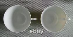 HERMES Tea Cup & Saucer Porcelain Tableware AFRICA Green Set of 2