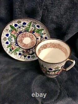 Hand Painted Porcelain Cup/Saucer Russian Architecture Rare Hand Signature
