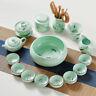Handpainted Complete Tea Set Longquan Celadon Porcelain Tea Pot Pitcher Tea Cup