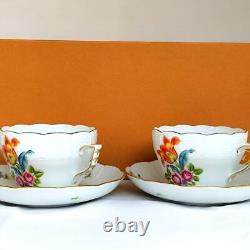 Herend #13 Pair Cup & Saucer