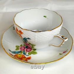 Herend #13 Pair Cup & Saucer