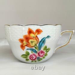 Herend #13 Pair Cup & Saucer