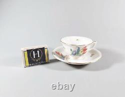 Herend, Bouquet De Tulipe Coffee Cup & Saucer, Handpainted Porcelain! (j301)