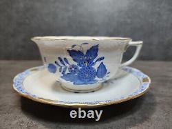 Herend Chinese Bouquet Blue Cup & Saucer