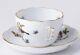 Herend Fine China Porcelain Rothschild Bird Pattern Tea Cup, Saucer Set Of 8