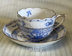 Herend Hungary Waldstein Blue Cup and Saucer