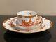 Herend Porcelain Fortuna Pattern Cup Saucer & Dessert Plate