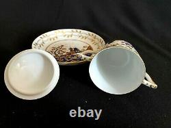 Herend Porcelain Handpainted Miramare Lidded Tea Cup And Saucer 2715/mr