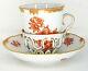 Herend Queen Victoria Vboh Trembleuse Cup And Saucer Fortuna Rust Porcelain
