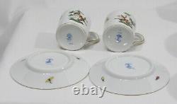 Herend Rothschild Bird Cup And Saucer Lot 20 Pieces Mint Hungary 2839 Demitasse