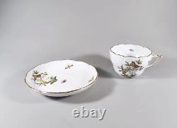 Herend, Rothschild Coffee (730) Cup & Saucer, Handpainted Porcelain! (bt003)