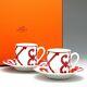 Hermes Balcon Du Guadalquivir Coffee Cup And Saucer 2 Set Red 160ml Dinnerware